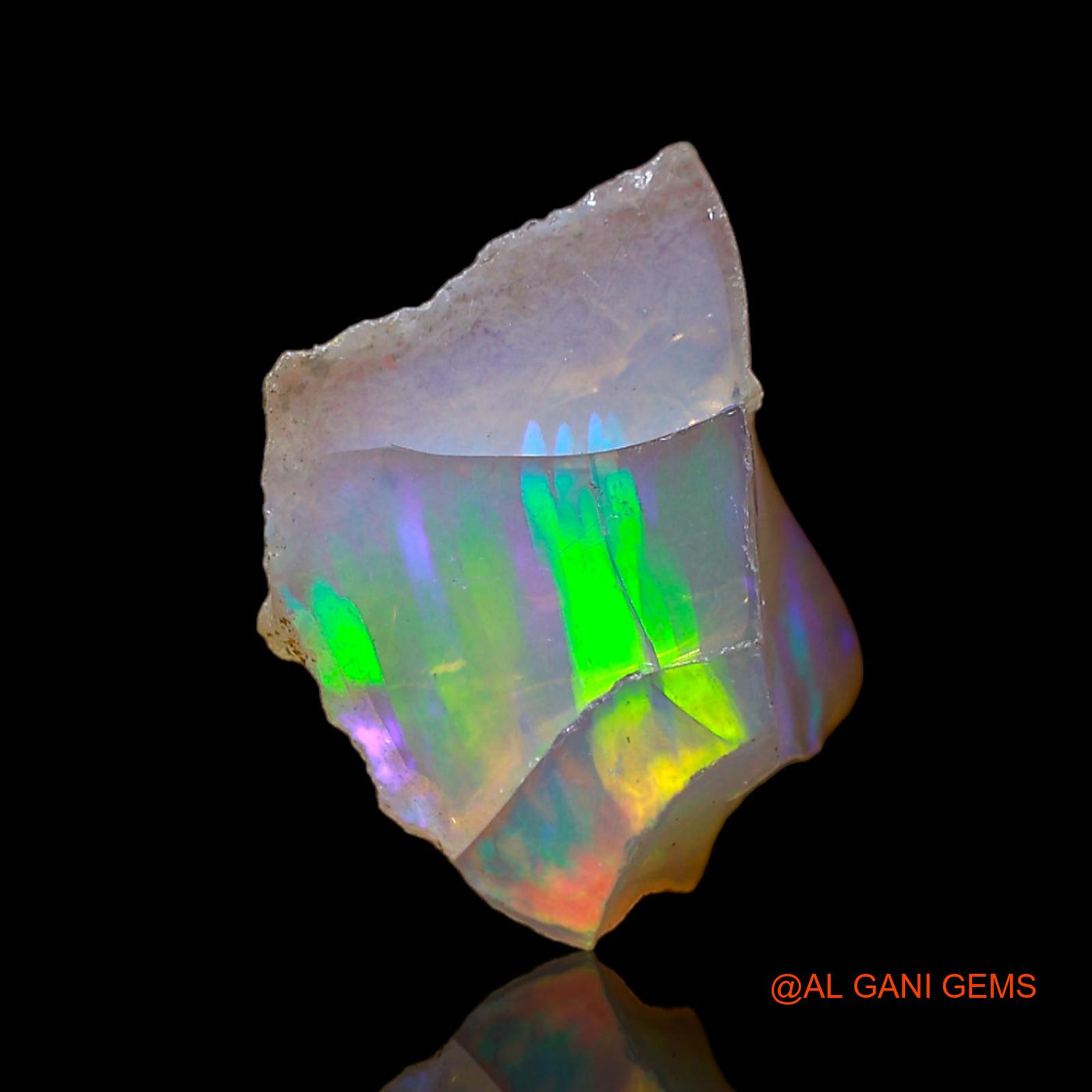 4.00 Cts Natural Ethiopian Fire Opal Loose Gemstone Fancy Rough 15x9x7 mm E-522