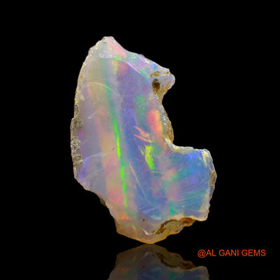1.00 Cts Natural Ethiopian Fire Opal Loose Gemstone Fancy Rough 14x9x4 mm E-524