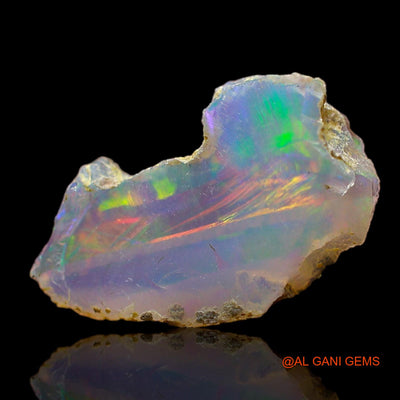 1.00 Cts Natural Ethiopian Fire Opal Loose Gemstone Fancy Rough 14x9x4 mm E-524