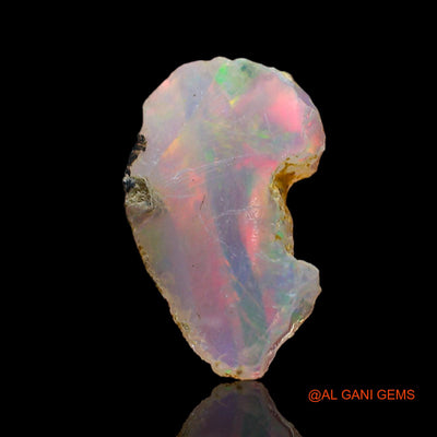 1.00 Cts Natural Ethiopian Fire Opal Loose Gemstone Fancy Rough 14x9x4 mm E-524