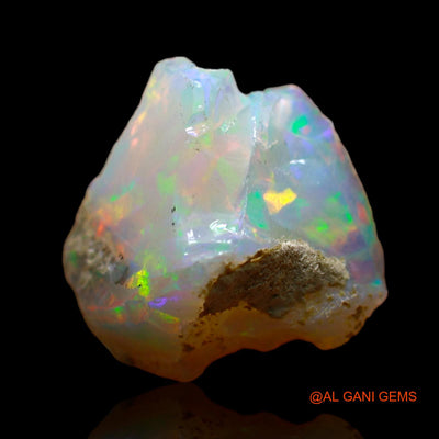 Natural Untreated Fire Opal Loose Gemstone Fancy Rough From Ethiopia 3.00 Cts 12x12x7 mm E-525