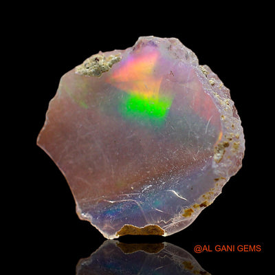 1.00 Cts Unheated Ethiopian Fire Opal Loose Gemstone Fancy Rough Natural 13x12x2 mm E-526