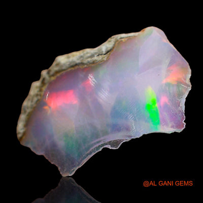 Natural Fire Opal Gemstone 1.00 Cts Loose Fancy Rough From Ethiopia 14x9x3 mm E-527