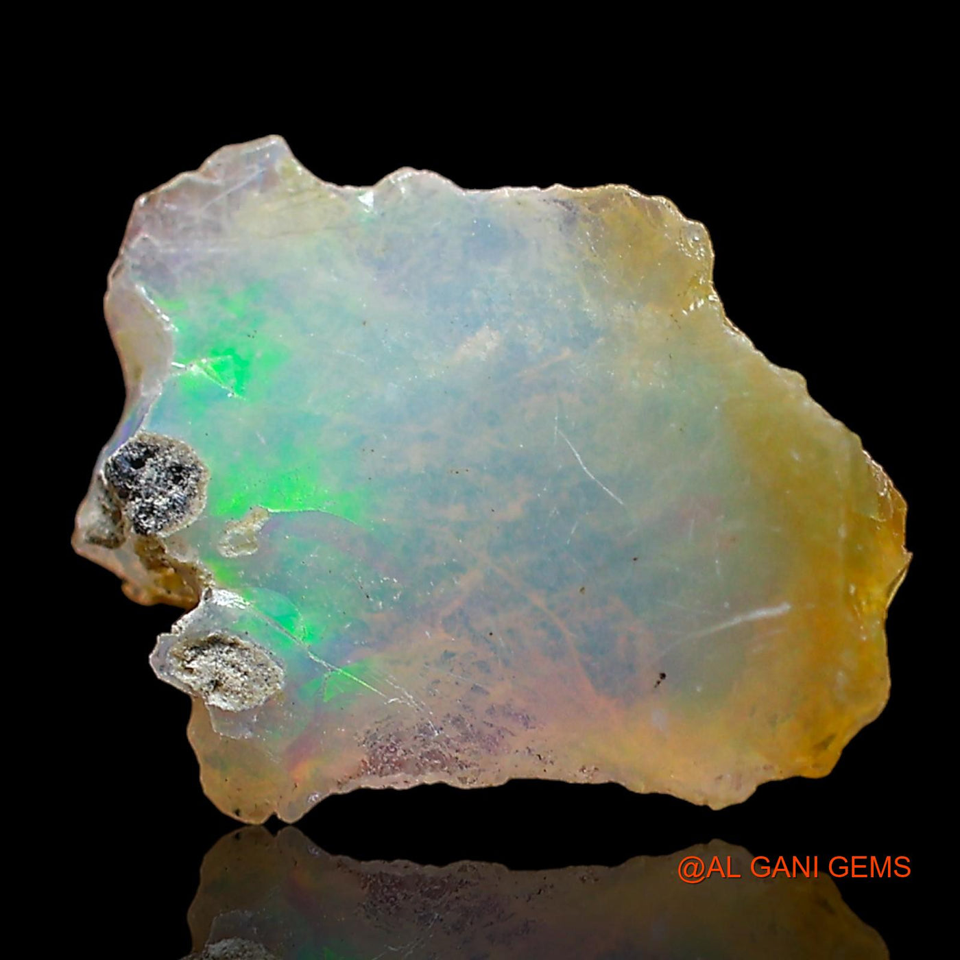 2.00 Cts Unheated Ethiopian Fire Opal Loose Gemstone Fancy Rough Natural 13x11x5 mm E-528
