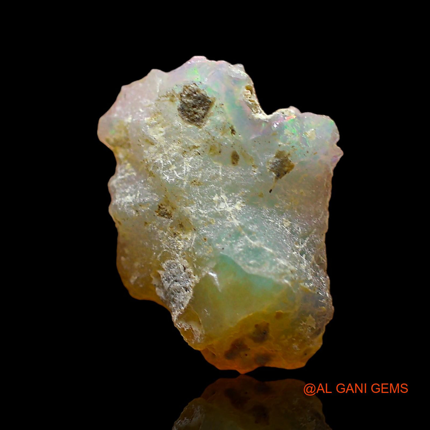 2.00 Cts Unheated Ethiopian Fire Opal Loose Gemstone Fancy Rough Natural 13x11x5 mm E-528