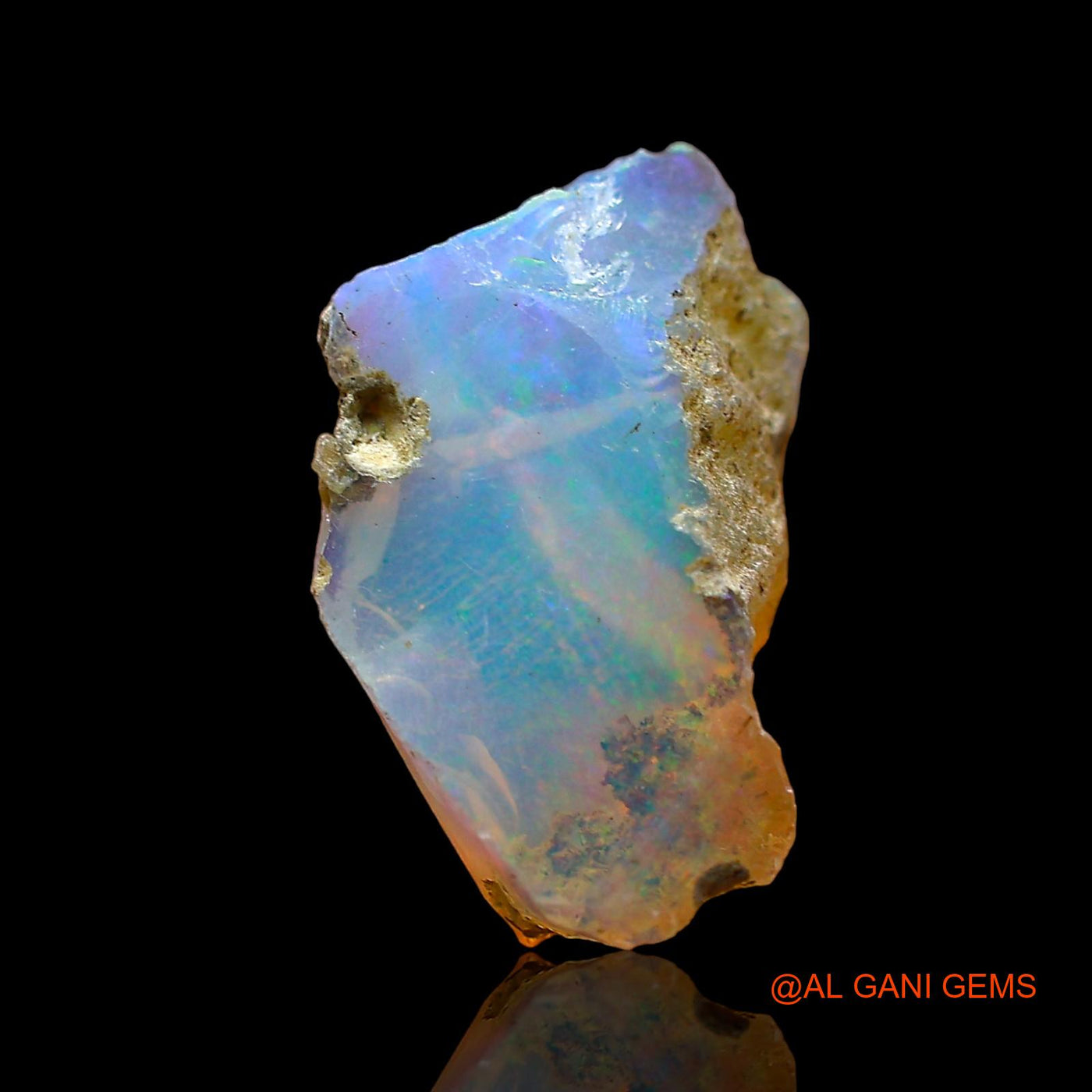 2.00 Cts Natural Ethiopian Fire Opal Fancy Rough Loose Gemstone For Jewelry 15x9x7 mm E-529