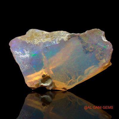 2.00 Cts Natural Ethiopian Fire Opal Fancy Rough Loose Gemstone For Jewelry 15x9x7 mm E-529