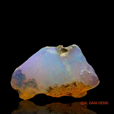 2.00 Cts Natural Ethiopian Fire Opal Fancy Rough Loose Gemstone For Jewelry 15x9x7 mm E-529