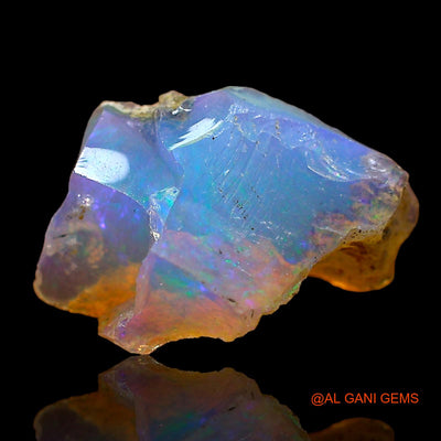2.00 Cts Natural Ethiopian Fire Opal Fancy Rough Loose Gemstone For Jewelry 15x9x7 mm E-529