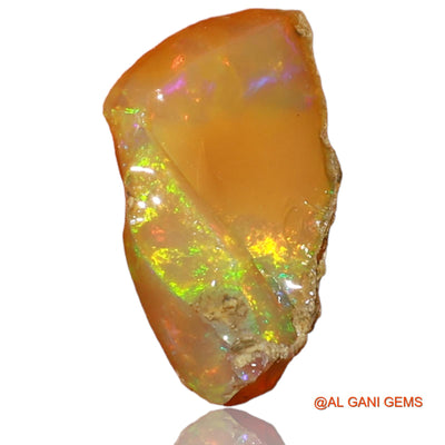 Natural Fire Opal Gemstone 3.00 Cts Loose Fancy Rough From Ethiopia 14x8x7 mm E-52