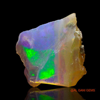 1.00 Cts Unheated Ethiopian Fire Opal Loose Gemstone Fancy Rough Natural 11x10x3 mm E-530