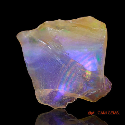 1.00 Cts Unheated Ethiopian Fire Opal Loose Gemstone Fancy Rough Natural 11x10x3 mm E-530