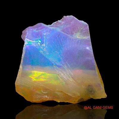1.00 Cts Unheated Ethiopian Fire Opal Loose Gemstone Fancy Rough Natural 11x10x3 mm E-530