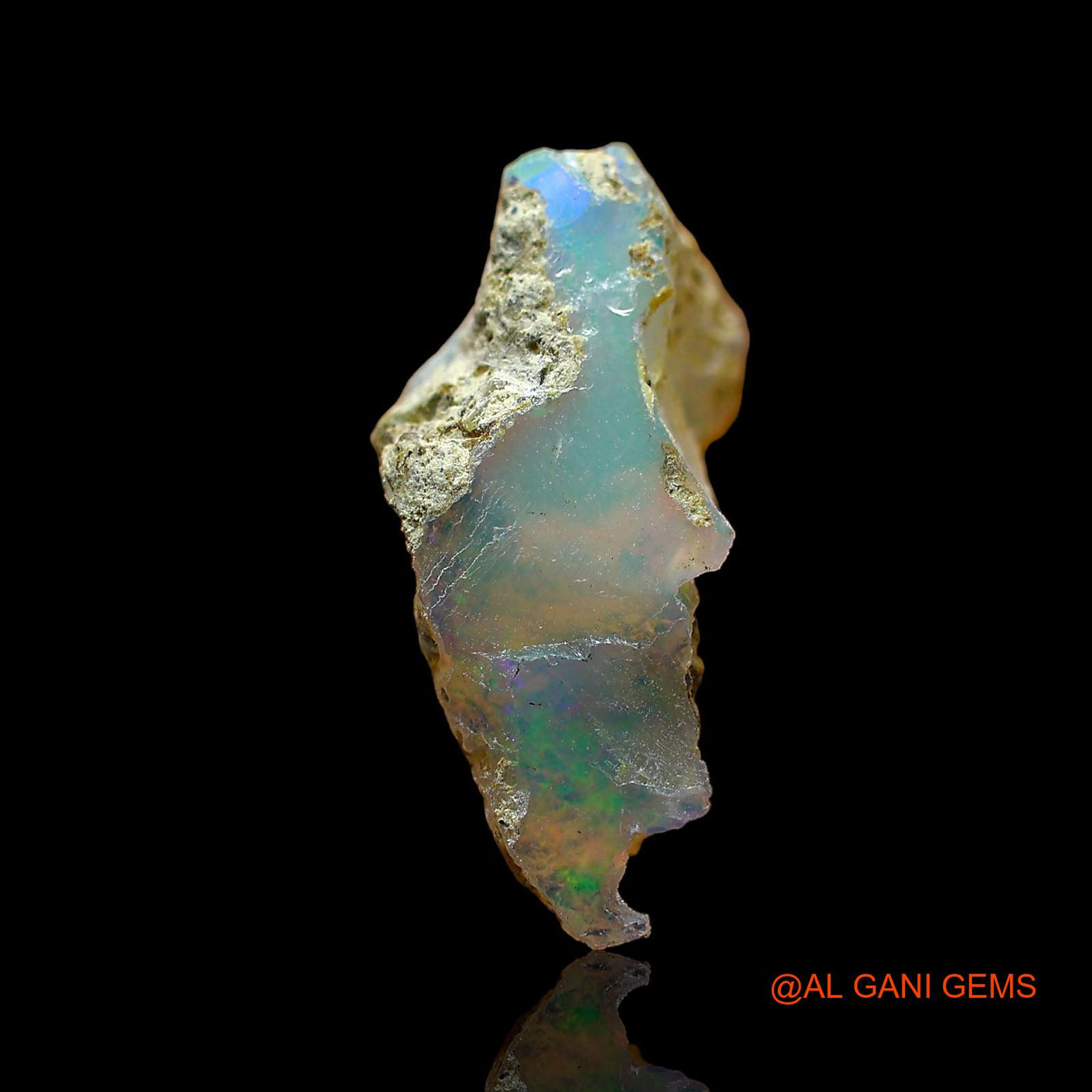 3.00 Cts Unheated Ethiopian Fire Opal Loose Gemstone Fancy Rough Natural 18x8x9 mm E-531