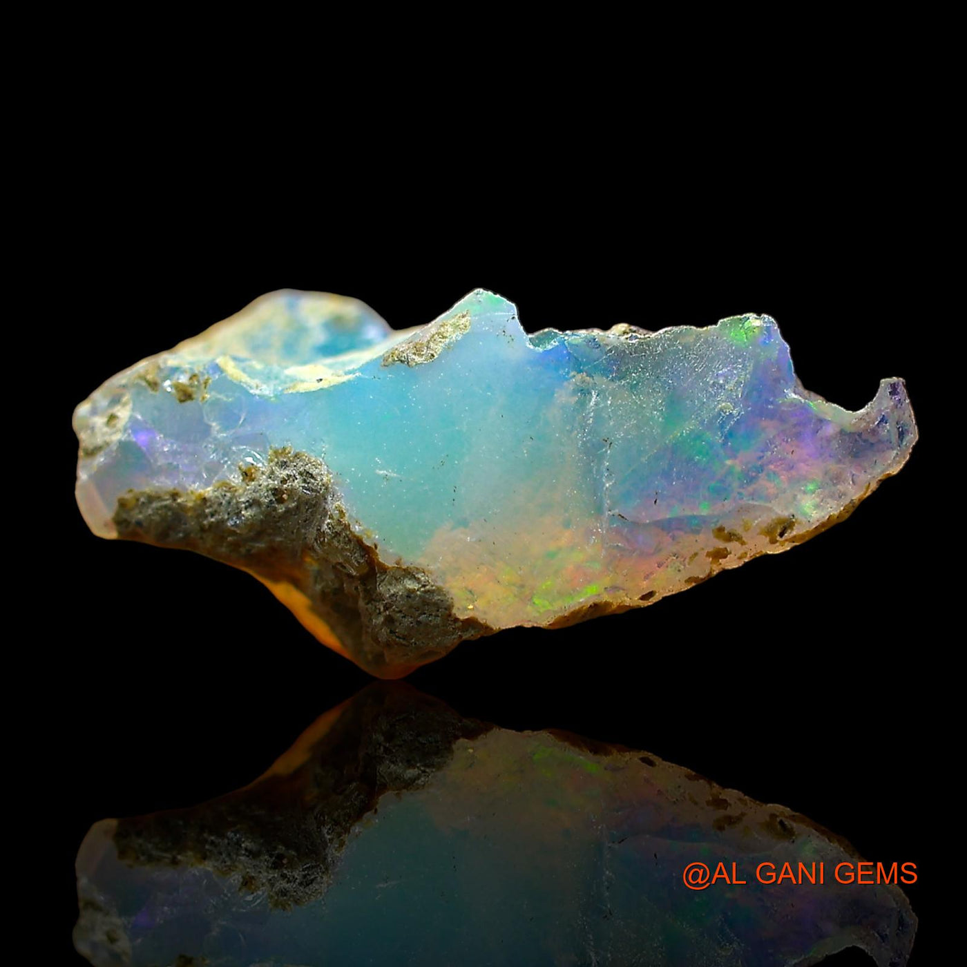 3.00 Cts Unheated Ethiopian Fire Opal Loose Gemstone Fancy Rough Natural 18x8x9 mm E-531