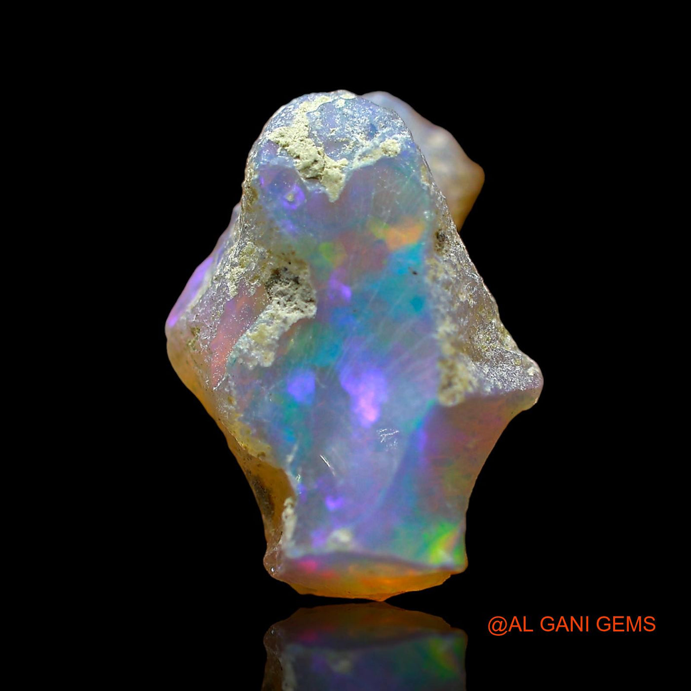 Natural Untreated Fire Opal Loose Gemstone Fancy Rough From Ethiopia 3.00 Cts 16x10x8 mm E-532