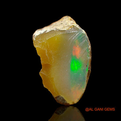 Natural Untreated Fire Opal Loose Gemstone Fancy Rough From Ethiopia 3.00 Cts 15x9x6 mm E-533