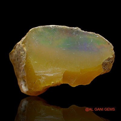 Natural Untreated Fire Opal Loose Gemstone Fancy Rough From Ethiopia 3.00 Cts 15x9x6 mm E-533