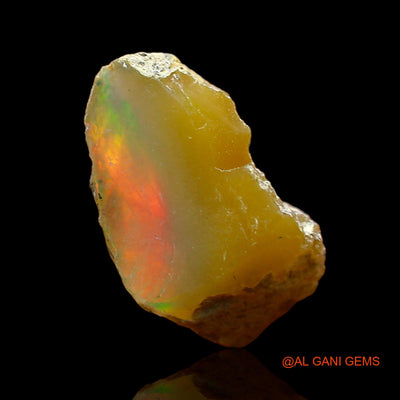 Natural Untreated Fire Opal Loose Gemstone Fancy Rough From Ethiopia 3.00 Cts 15x9x6 mm E-533