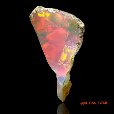 2.00 Cts Natural Ethiopian Fire Opal Loose Gemstone Fancy Rough 14x8x6 mm E-534