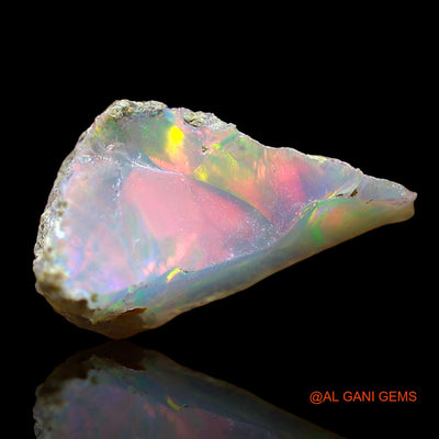 2.00 Cts Natural Ethiopian Fire Opal Loose Gemstone Fancy Rough 14x8x6 mm E-534