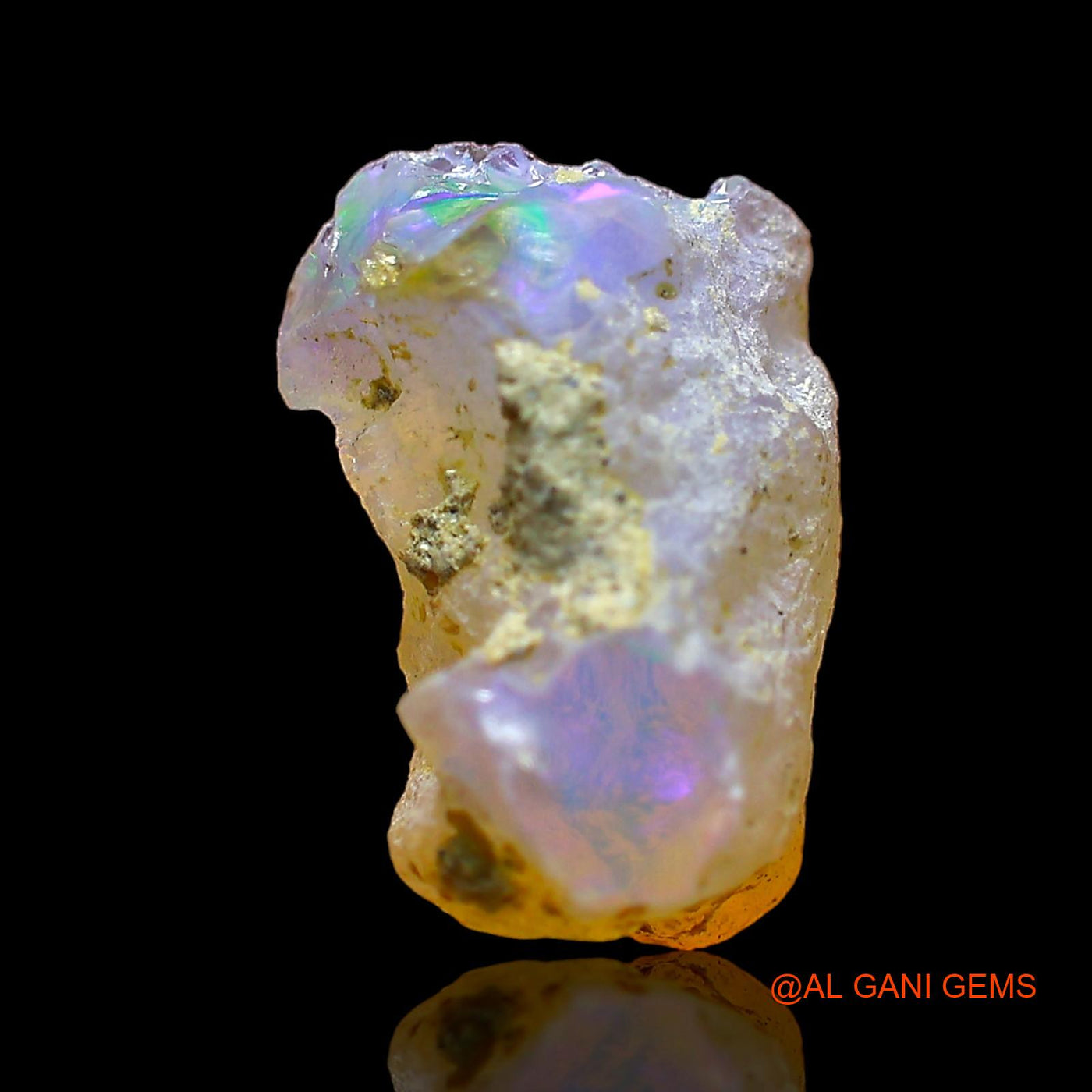 3.00 Cts Natural Ethiopian Fire Opal Loose Gemstone Fancy Rough 13x9x7 mm E-535