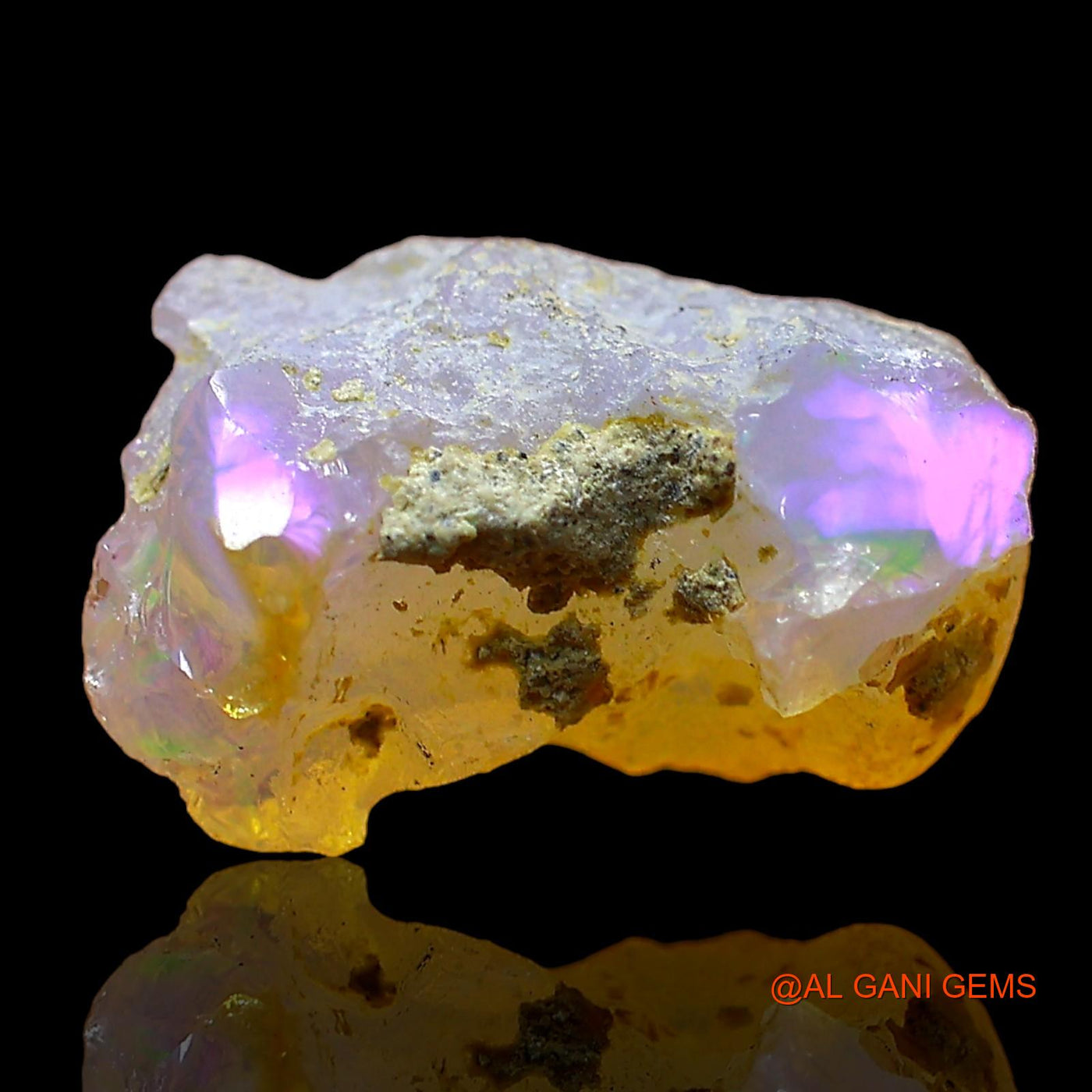 3.00 Cts Natural Ethiopian Fire Opal Loose Gemstone Fancy Rough 13x9x7 mm E-535