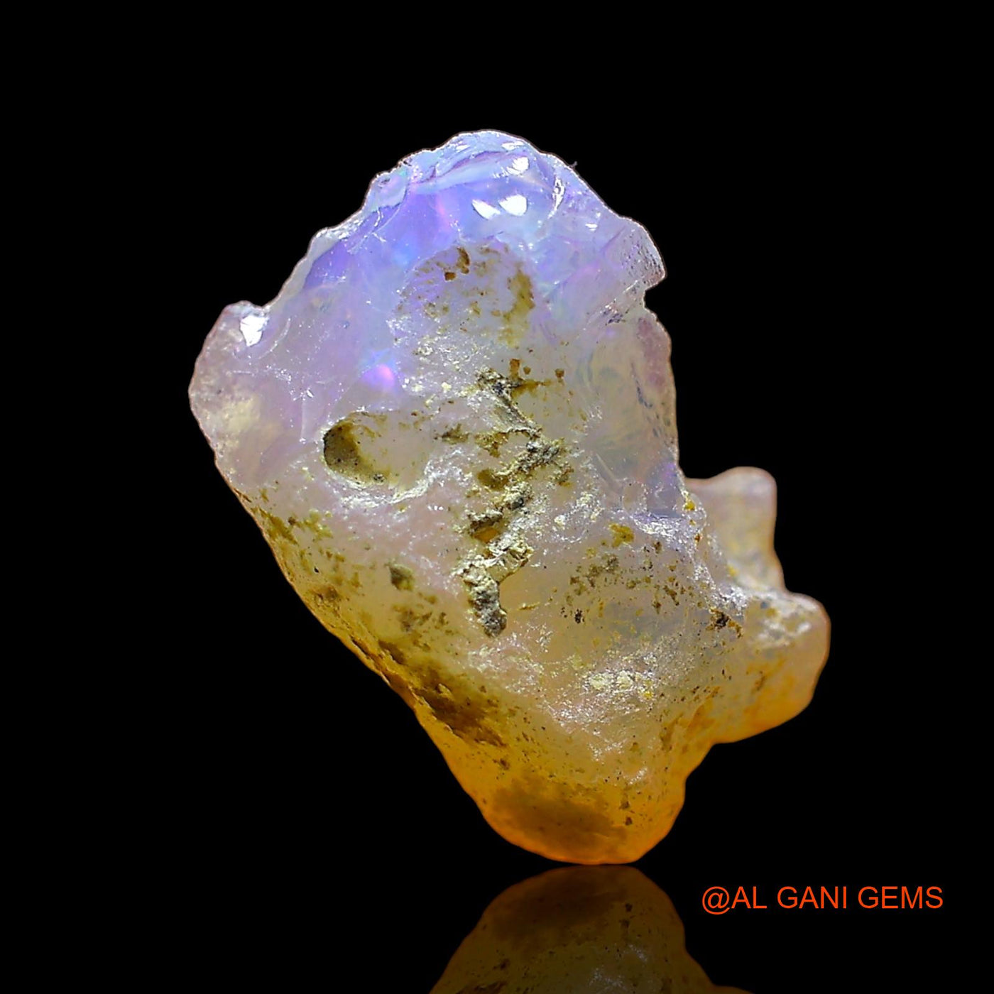 3.00 Cts Natural Ethiopian Fire Opal Loose Gemstone Fancy Rough 13x9x7 mm E-535