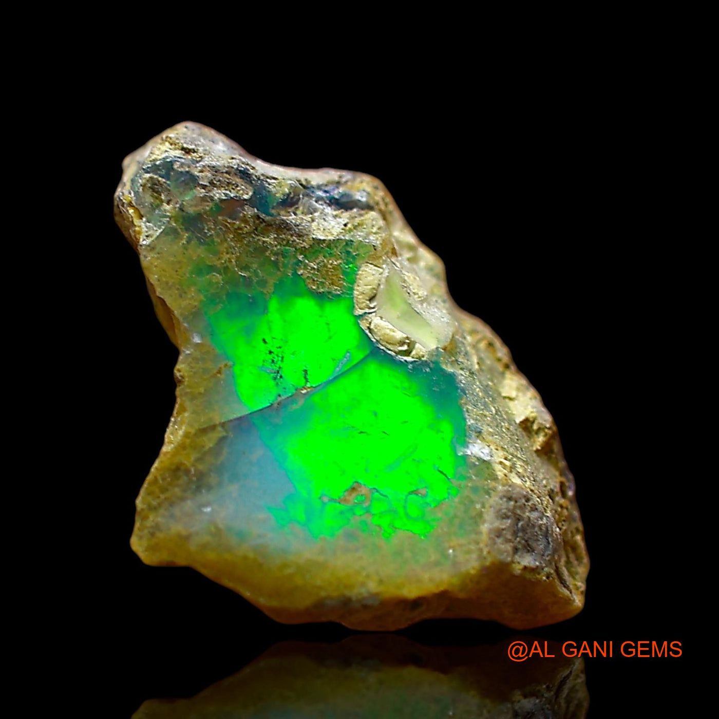 4.00 Cts Unheated Ethiopian Fire Opal Loose Gemstone Fancy Rough Natural 13x11x7 mm E-536