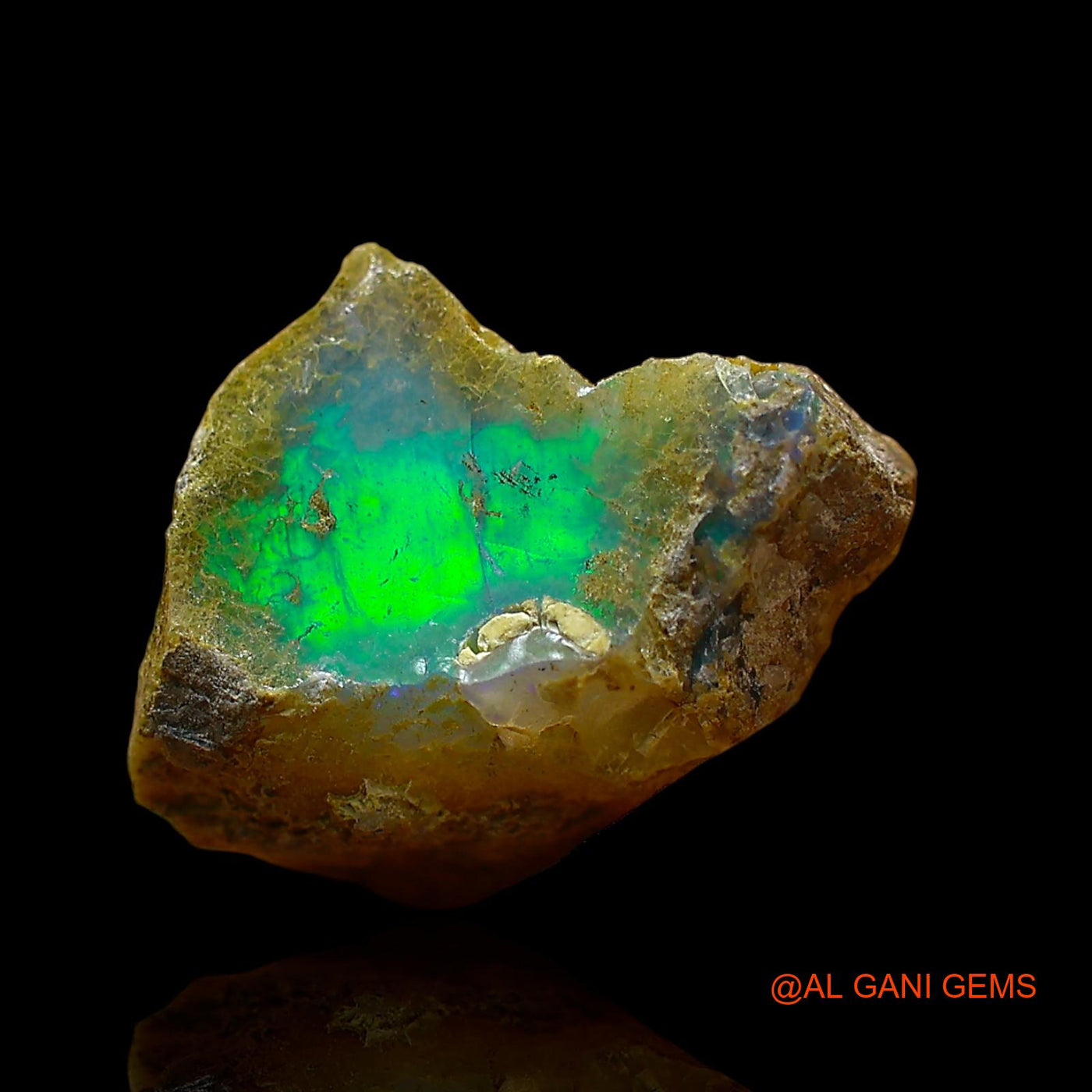 4.00 Cts Unheated Ethiopian Fire Opal Loose Gemstone Fancy Rough Natural 13x11x7 mm E-536