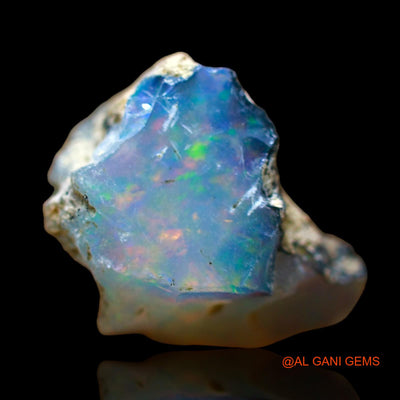 Natural Fire Opal Gemstone 4.00 Cts Loose Fancy Rough From Ethiopia 12x10x8 mm E-538