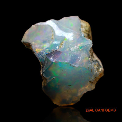 Natural Fire Opal Gemstone 4.00 Cts Loose Fancy Rough From Ethiopia 12x10x8 mm E-538