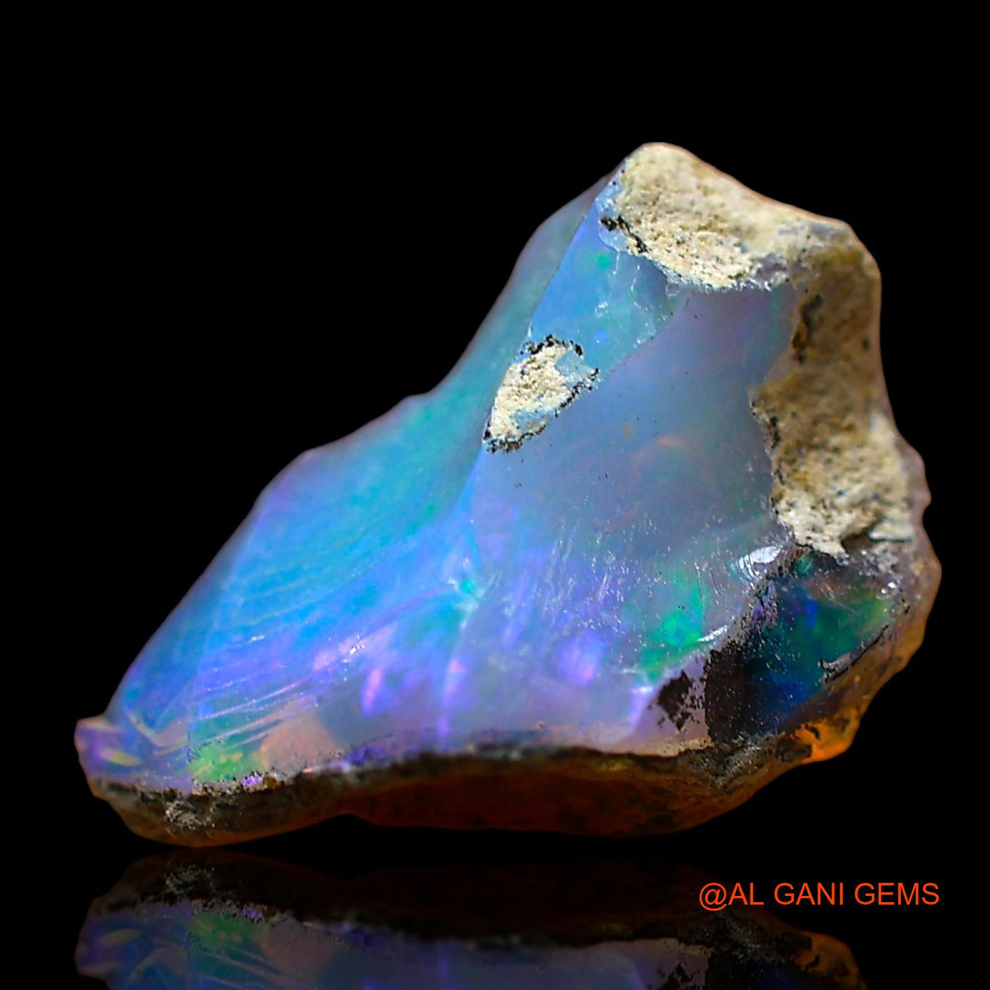 2.00 Cts Natural Ethiopian Fire Opal Fancy Rough Loose Gemstone For Jewelry 13x8x5 mm E-539