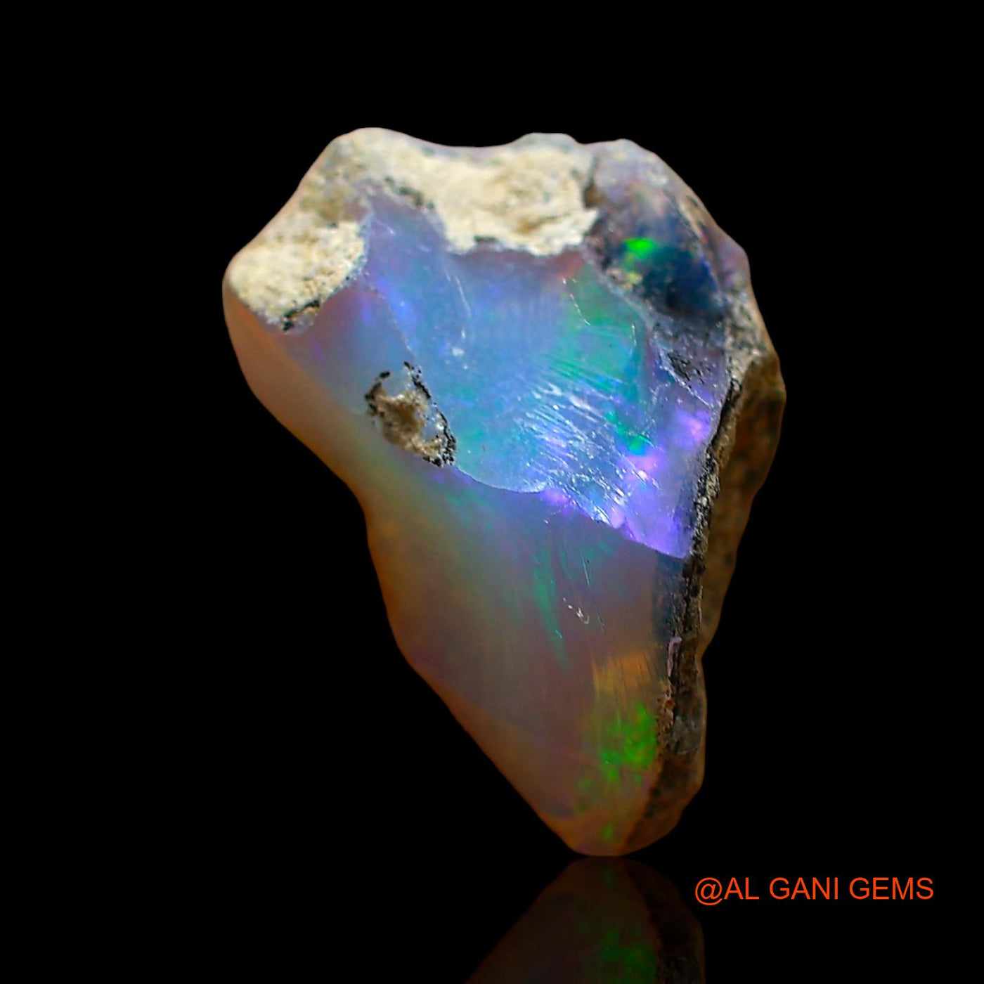 2.00 Cts Natural Ethiopian Fire Opal Fancy Rough Loose Gemstone For Jewelry 13x8x5 mm E-539