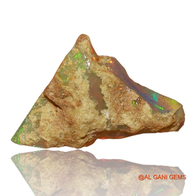 Natural Fire Opal Gemstone 1.00 Cts Loose Fancy Rough From Ethiopia 13x8x4 mm E-53