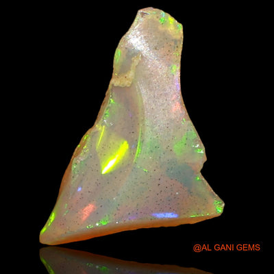 Natural Fire Opal Gemstone 1.00 Cts Loose Fancy Rough From Ethiopia 13x8x4 mm E-53