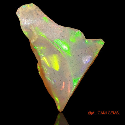 Natural Fire Opal Gemstone 1.00 Cts Loose Fancy Rough From Ethiopia 13x8x4 mm E-53