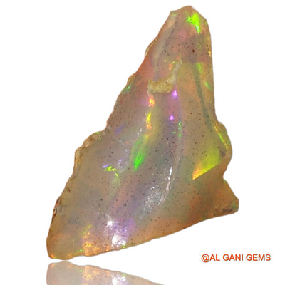 Natural Fire Opal Gemstone 1.00 Cts Loose Fancy Rough From Ethiopia 13x8x4 mm E-53