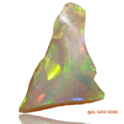 Natural Fire Opal Gemstone 1.00 Cts Loose Fancy Rough From Ethiopia 13x8x4 mm E-53
