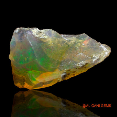 2.00 Cts Natural Ethiopian Fire Opal Loose Gemstone Fancy Rough 14x9x5 mm E-540