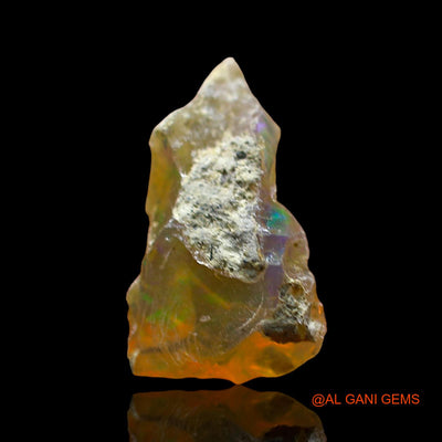2.00 Cts Natural Ethiopian Fire Opal Loose Gemstone Fancy Rough 14x9x5 mm E-540