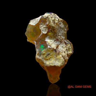 Natural Untreated Fire Opal Loose Gemstone Fancy Rough From Ethiopia 3.00 Cts 15x10x7 mm E-542