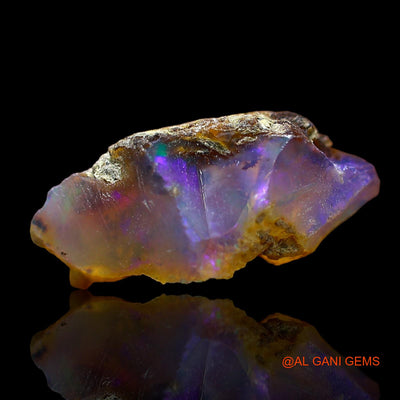 Natural Untreated Fire Opal Loose Gemstone Fancy Rough From Ethiopia 3.00 Cts 15x8x6 mm E-543
