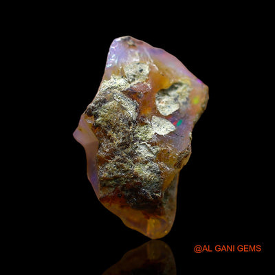 Natural Untreated Fire Opal Loose Gemstone Fancy Rough From Ethiopia 3.00 Cts 15x8x6 mm E-543