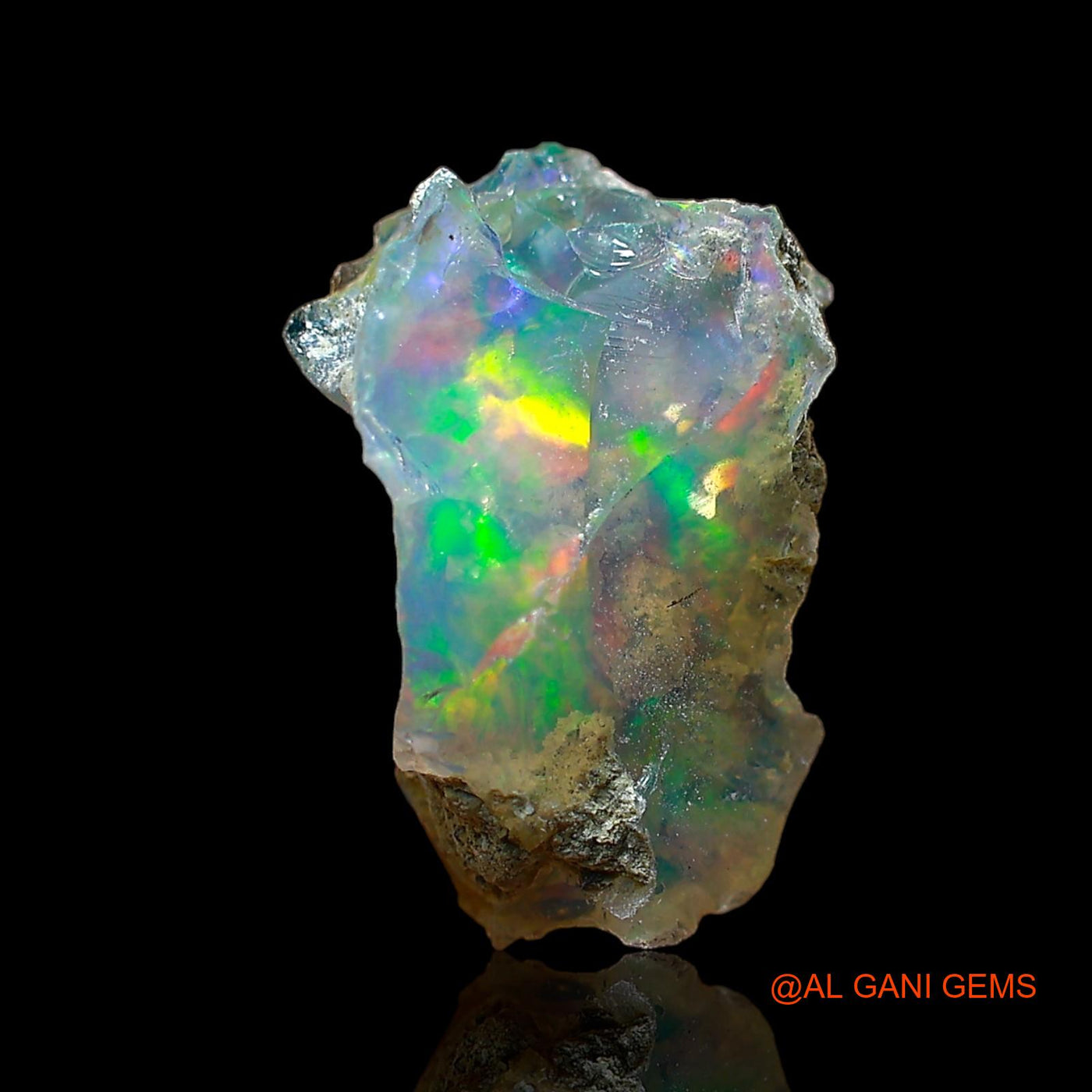 2.00 Cts Natural Ethiopian Fire Opal Loose Gemstone Fancy Rough 12x9x6 mm E-544
