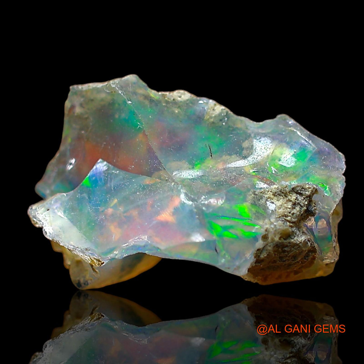 2.00 Cts Natural Ethiopian Fire Opal Loose Gemstone Fancy Rough 12x9x6 mm E-544