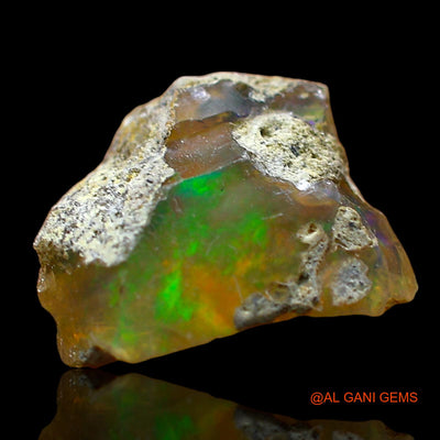 Natural Untreated Fire Opal Loose Gemstone Fancy Rough From Ethiopia 2.00 Cts 11x10x6 mm E-545