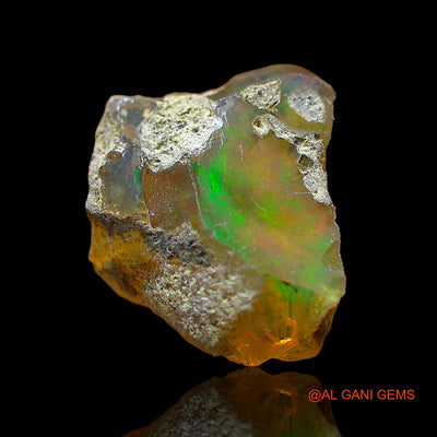 Natural Untreated Fire Opal Loose Gemstone Fancy Rough From Ethiopia 2.00 Cts 11x10x6 mm E-545