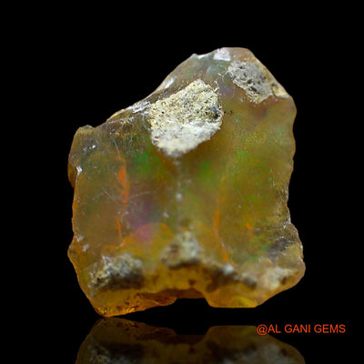 Natural Untreated Fire Opal Loose Gemstone Fancy Rough From Ethiopia 2.00 Cts 11x10x6 mm E-545