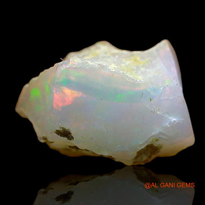 Natural Fire Opal Gemstone 4.00 Cts Loose Fancy Rough From Ethiopia 12x11x8 mm E-547